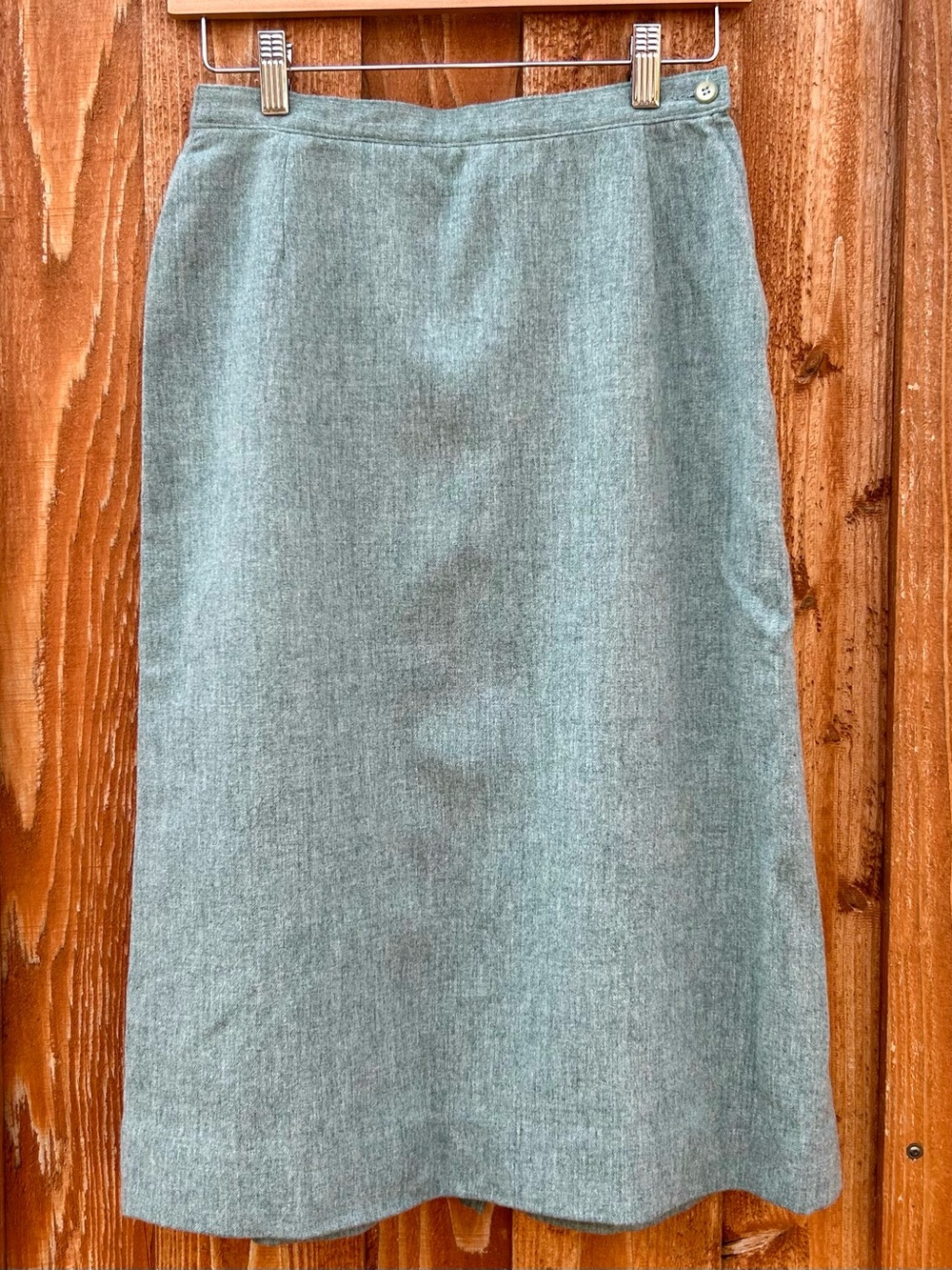 Pendleton Vintage 100% Virgin Wool Midi Skirt 1960s Preppy Equestrian Heritage S
